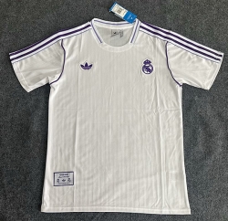 2526 R M white Retro Style soccer jersey
