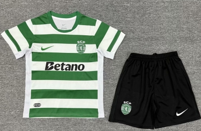 2526 Portugal Lisbon sporting Home kids Soccer Jersey