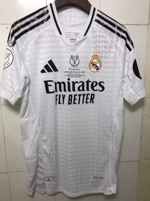 2025 R M COPA DE REY FINAL soccer jersey