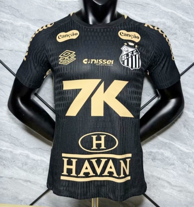 2425 Santos black player version Soccer Jersey