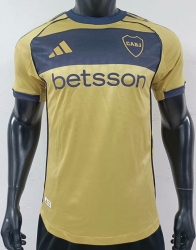 2526 Boca Away Player Version Soccer Jersey