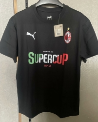 2025 AC Milan black cotton t shirt