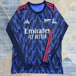 2526 Arsen away long sleeves soccer jersey size S-4XL
