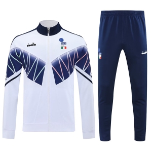 2526 italy white retro jacket set