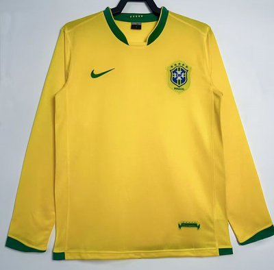 2006 BRAZIL HOME LONG SLEEVE S-XXL