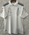Mercedes 2025 new white F1 polo S-5XL