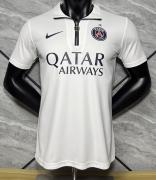 2526 paris white zipper polo shirt