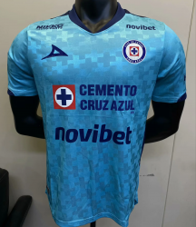2526 Cruz Azul 25-26 GK blue player version soccer jersey