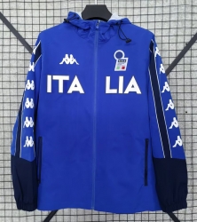 2025 Italy retro blue windbreaker jacket S-XXL