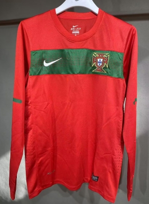 2010 Portugal home long sleeve player version S-3XL