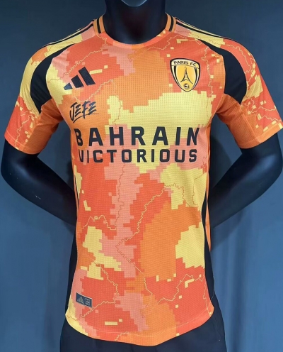2526 Paris orange JEFF Edition player version soccer jersey