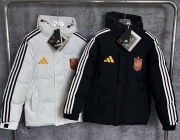 2026 Spain cotton coat, size M-4XL black and white