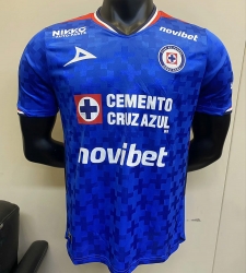 2526 Cruz Azul Home Player Version Soccer Jersey