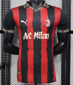 2526 AC milan red black special player version S-XXL