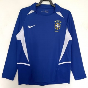 2002 Brazil away blue long sleeves S-XXL
