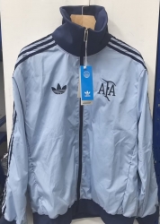 2526 Argentina retro blue windbreaker jacket S-XXL