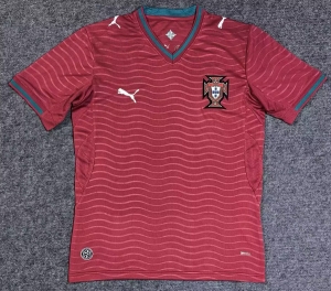 2025 26 Portugal home soccer jersey