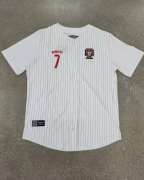 2526 Portugal white Baseball jersey size S-2XL