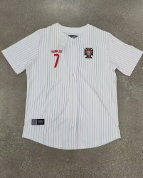 2526 Portugal white Baseball jersey size S-2XL