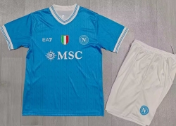 2526 Napoli Home kids Soccer Jersey