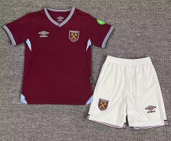 2526 West Ham United home kids Soccer Jersey