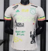2526 AJAX BOB MARLEY KHAKI PLAYER VERSION Soccer Jersey