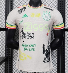 2526 AJAX BOB MARLEY KHAKI PLAYER VERSION Soccer Jersey