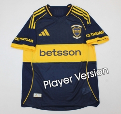 2526 Boca Home Player Version Soccer Jersey