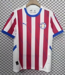 2526 Paraguay Home Soccer Jersey