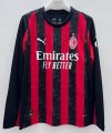 2526 AC Milan Home Long Sleeve Soccer Jersey