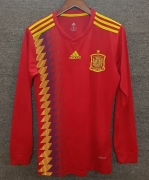 2018 Spain home long sleeve S-XXL