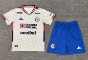 2526 Kids Cruz Azul Away Soccer Uniform