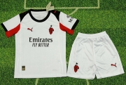2526 AC white soccer jersey kids kit