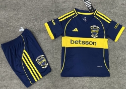 2025 Boca 120th blue kids soccer jersey