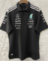 Mercedes 2025 new black F1 polo S-5XL