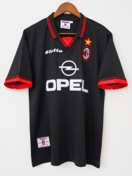1997 98 MILAN away soccer jersey