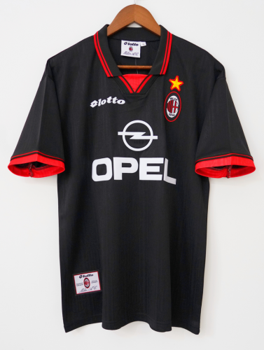 1997 98 MILAN away soccer jersey