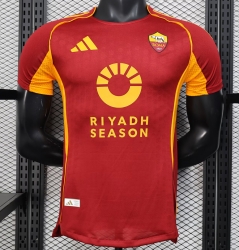 2526 Roma Home Player Version Soccer Jersey