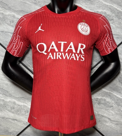 2526 PSG Fourth red player version soccer jersey