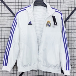 2526 R M white recersible windbreaker jacket S-XXL
