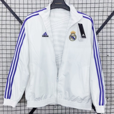 2526 R M white recersible windbreaker jacket S-XXL