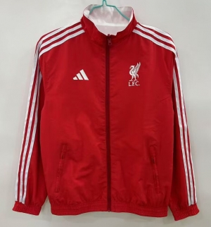 2526 Li red white reversible windbreaker jacket S-XXL