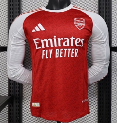 2526 Ars home long sleeve player version Soccer Jersey