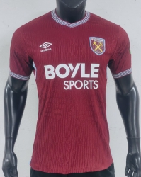 2526 West Ham home Player Version Soccer Jersey