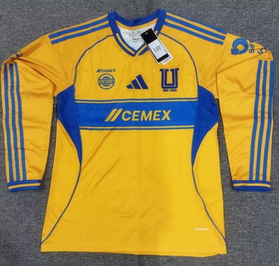 2526 Tigre Home Long Sleeve Soccer Jersey